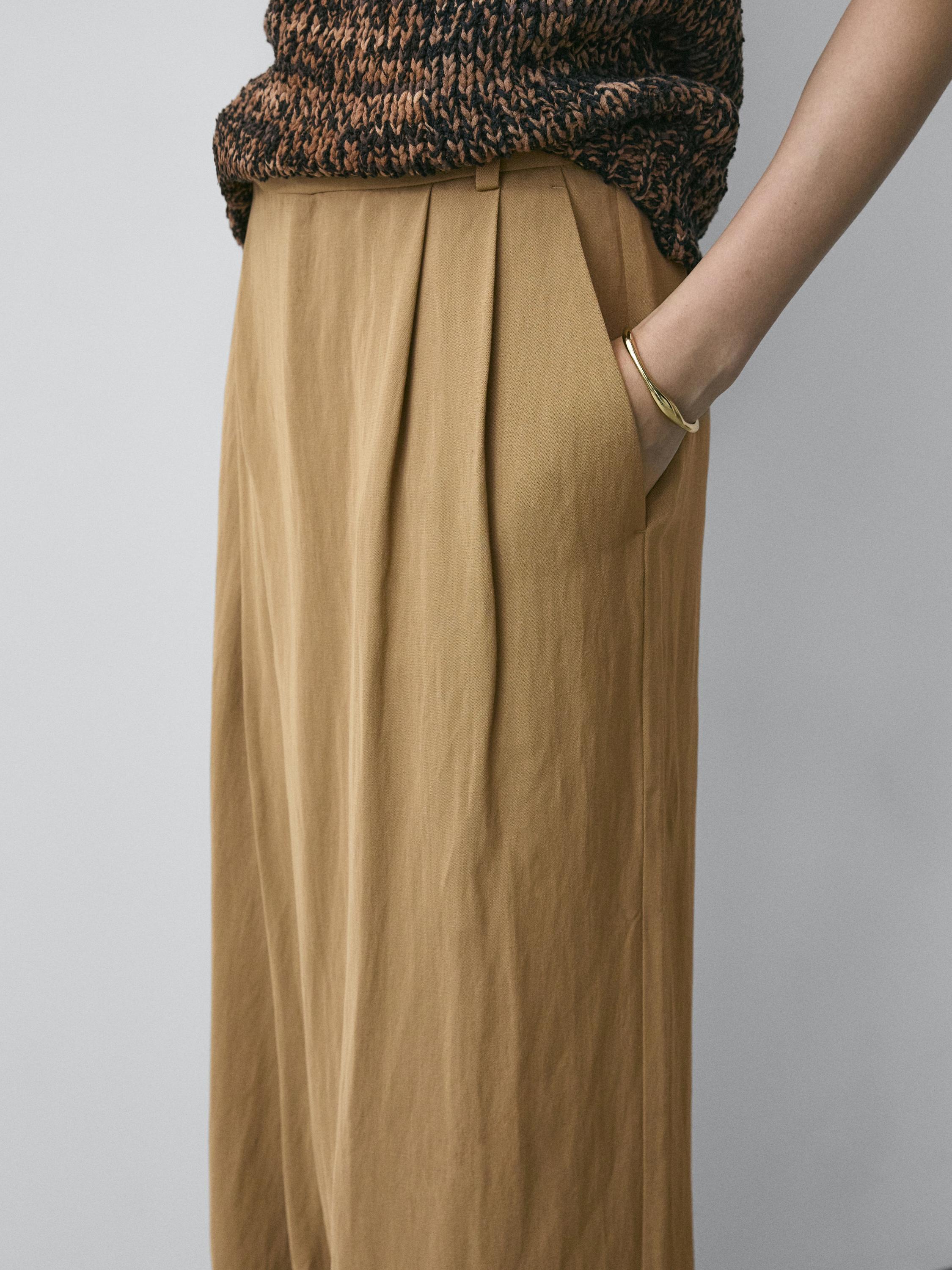 Flowing pareo trousers